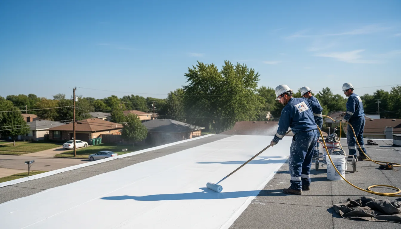 Commercial roof coating in Marietta, MN near me